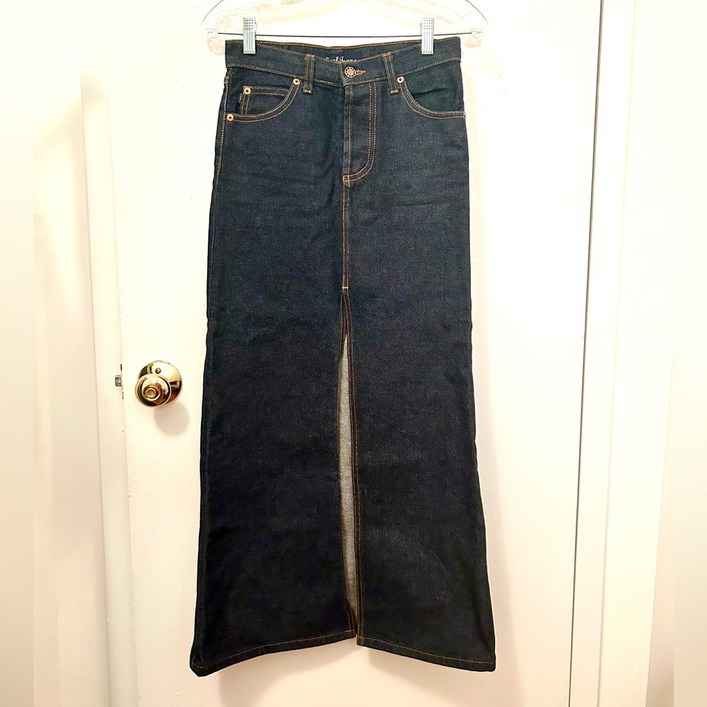 EARL JEANS VINTAGE NEVER BEEN WORN RAW DENIM SKIRT SZ XP (XS)